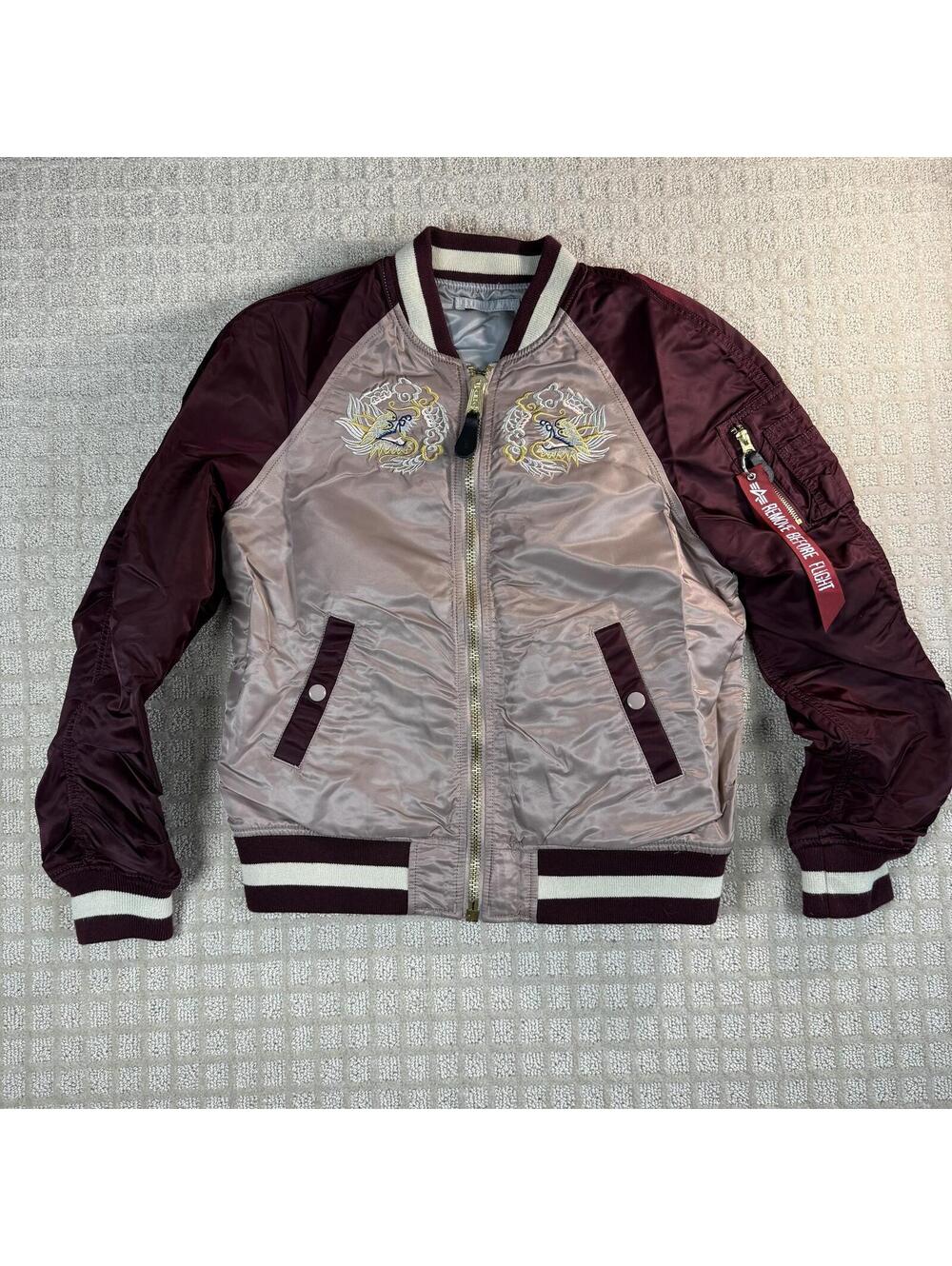 Alpha Industries Japan Souvenir Bomber Jacket Womens S